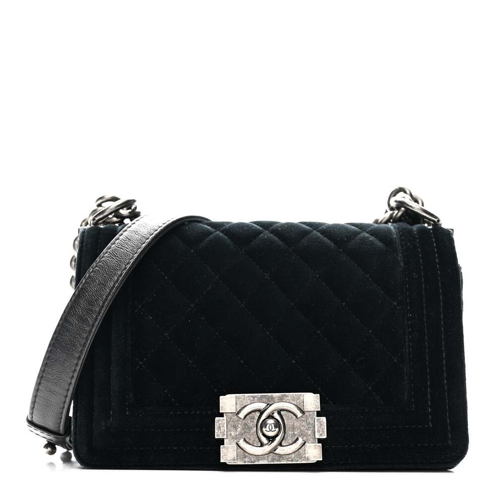 Chanel Velvet Quilted Small Boy Flap #264391C21B